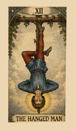 Obešeni Rider Waite Tarot karta